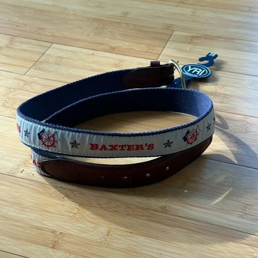 NEW Baxter's Iconic Hyannis Waterfront Restaurant YRI Belt Size 38